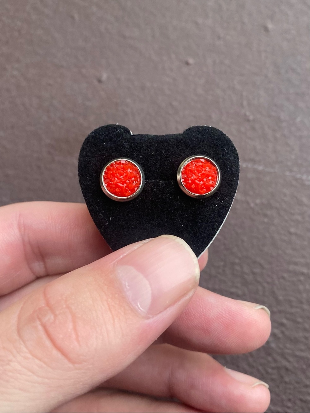 Druzy Stud Stainless Steel Pair / Set of Earrings